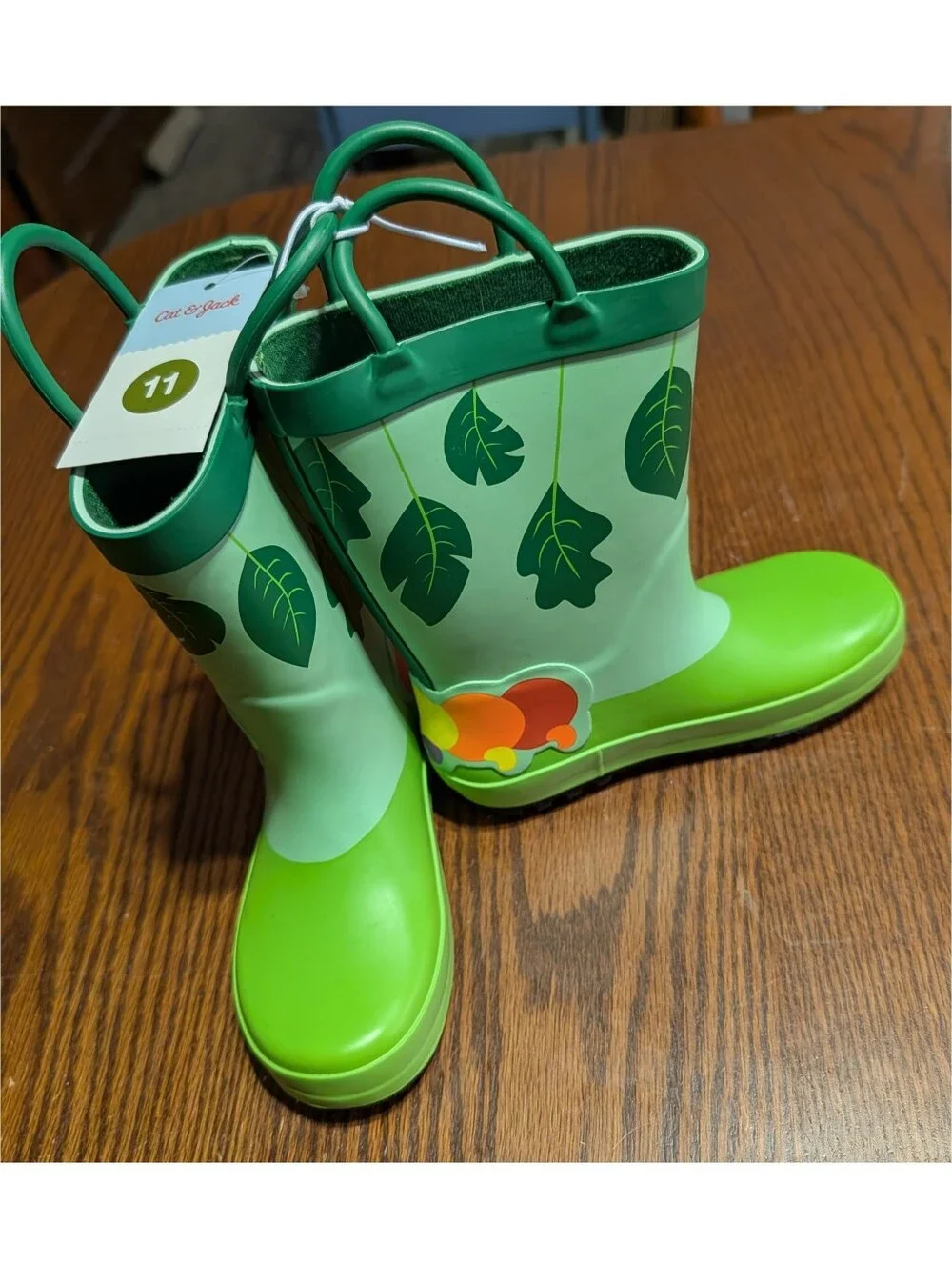 NEW Cat & Jack Unisex Toddler Caterpillar Rain Boots